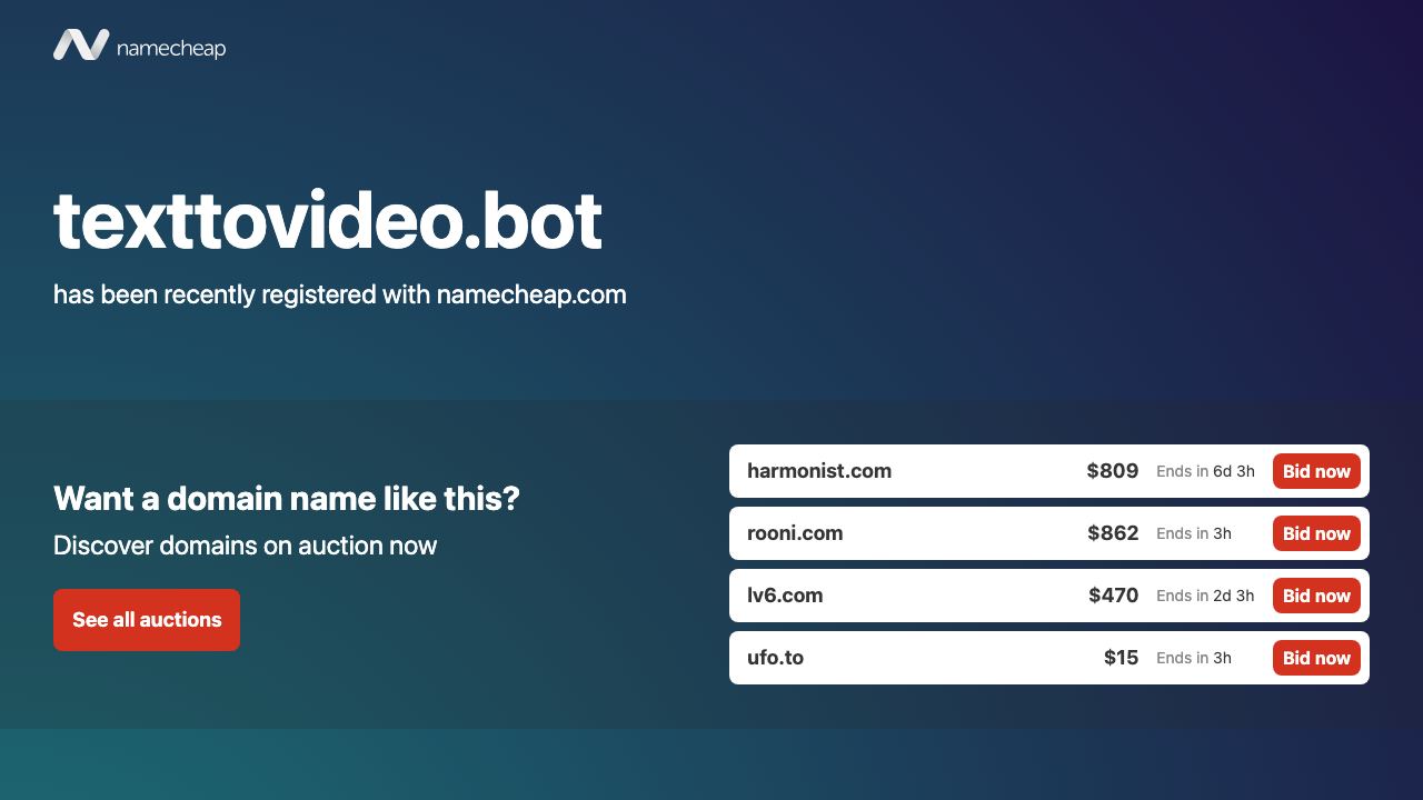 TextToVideo.Bot 网站截图