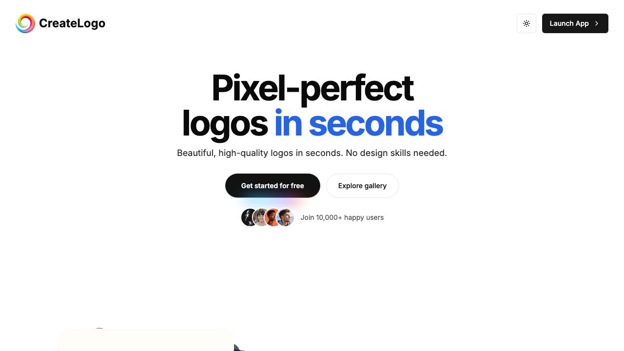 CreateLogo 网站截图