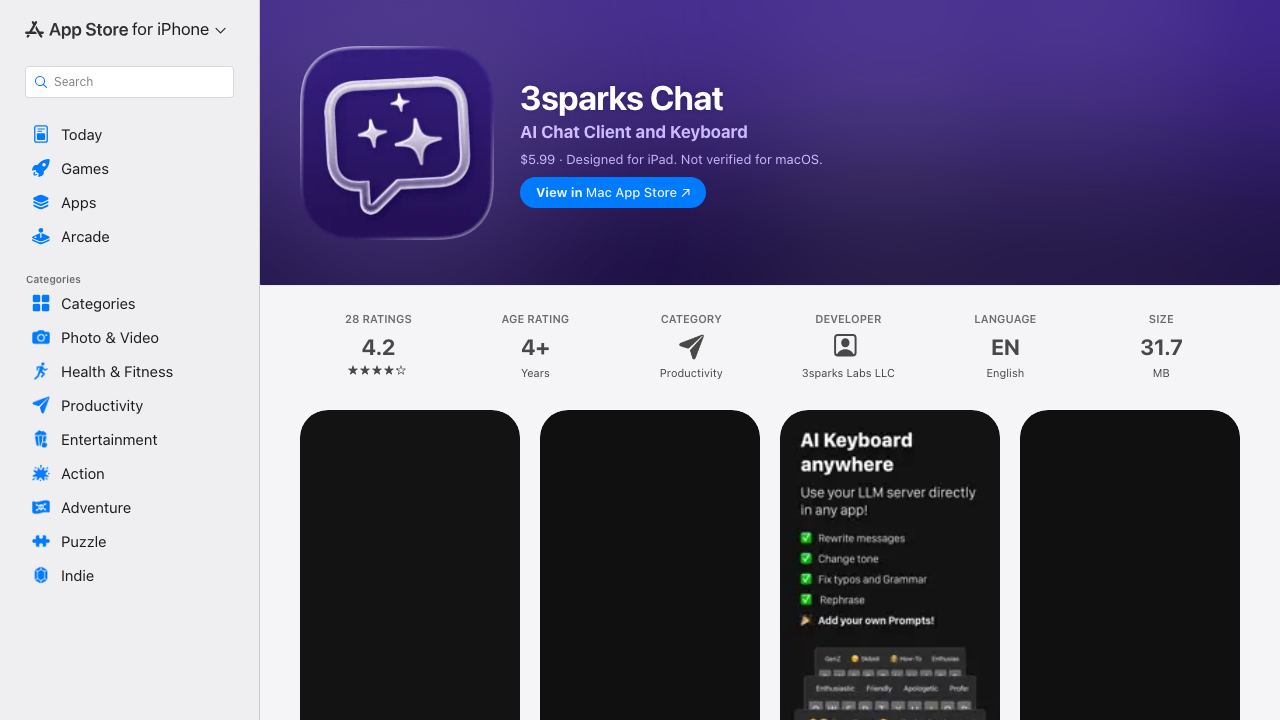 3sparks Chat 网站截图