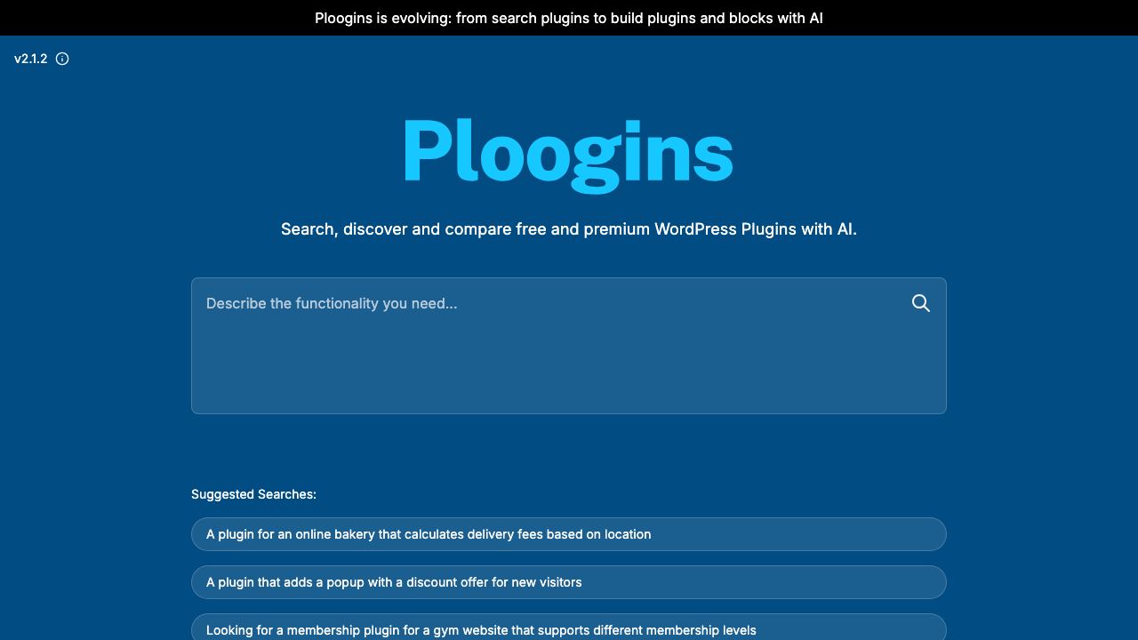 Ploogins 网站截图