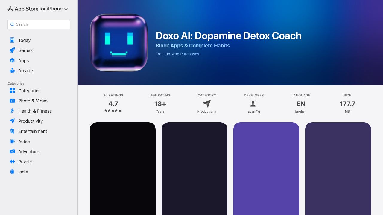 Doxo AI website screenshot