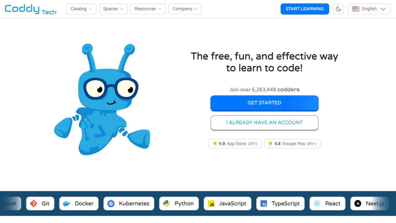Coddy - Code Makes Perfect 网站截图