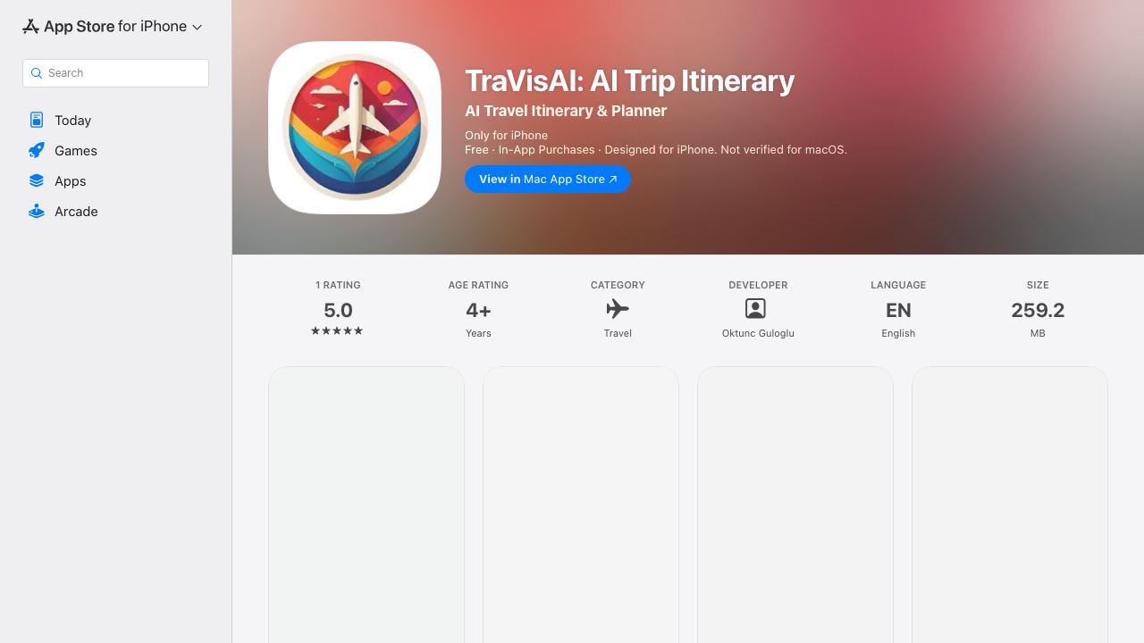 TraVisAI website screenshot