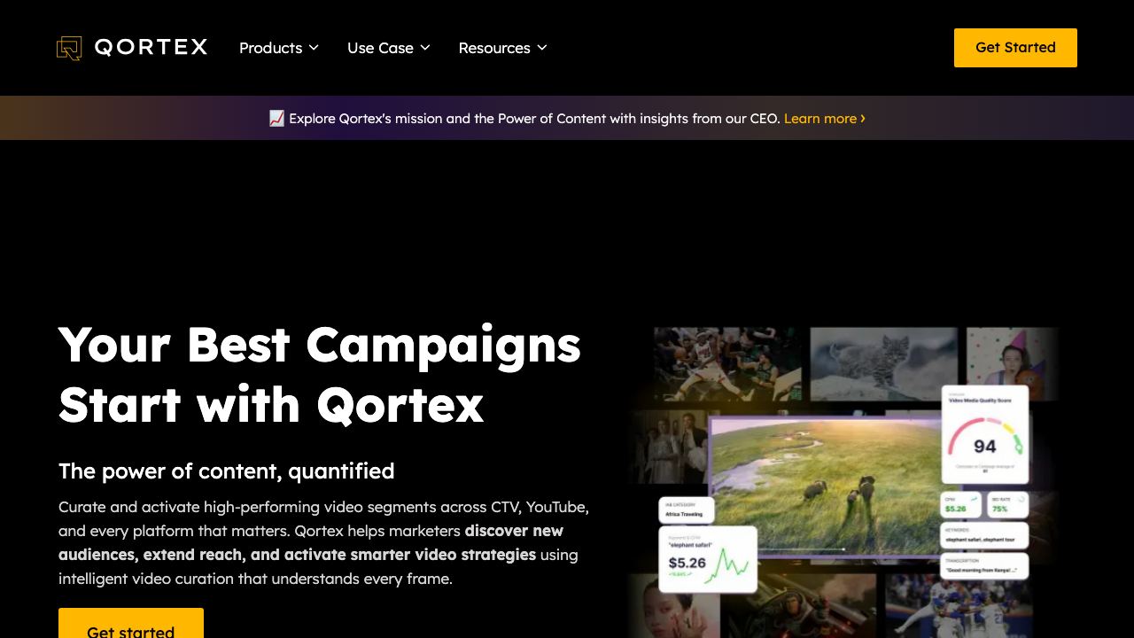 qortex.ai website screenshot