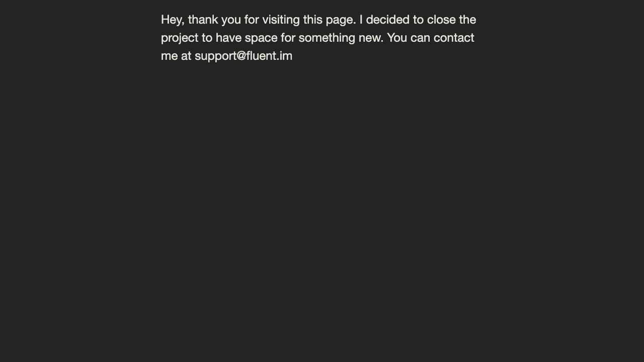 Fluent website screenshot