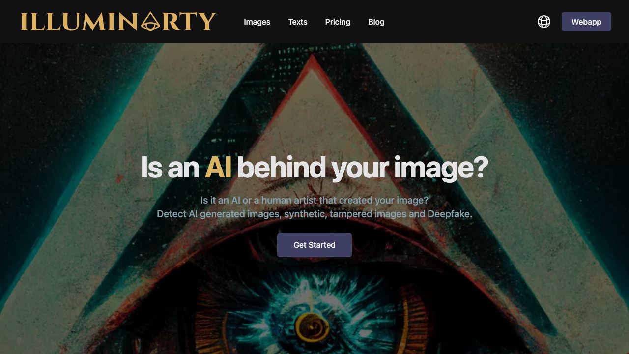 Illuminarty website screenshot