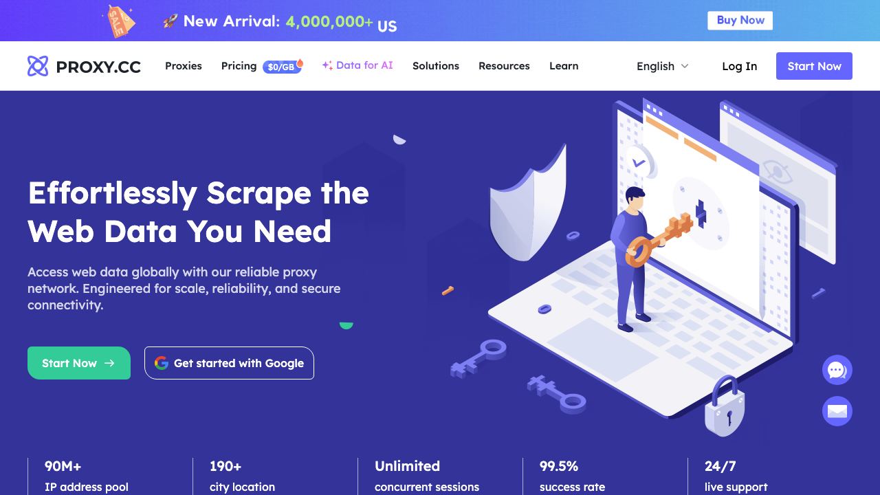 ProxyCC 网站截图