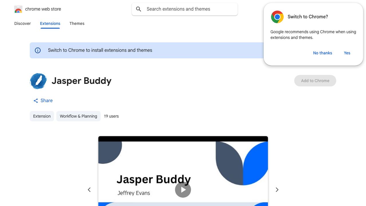 Jasper Buddy 网站截图