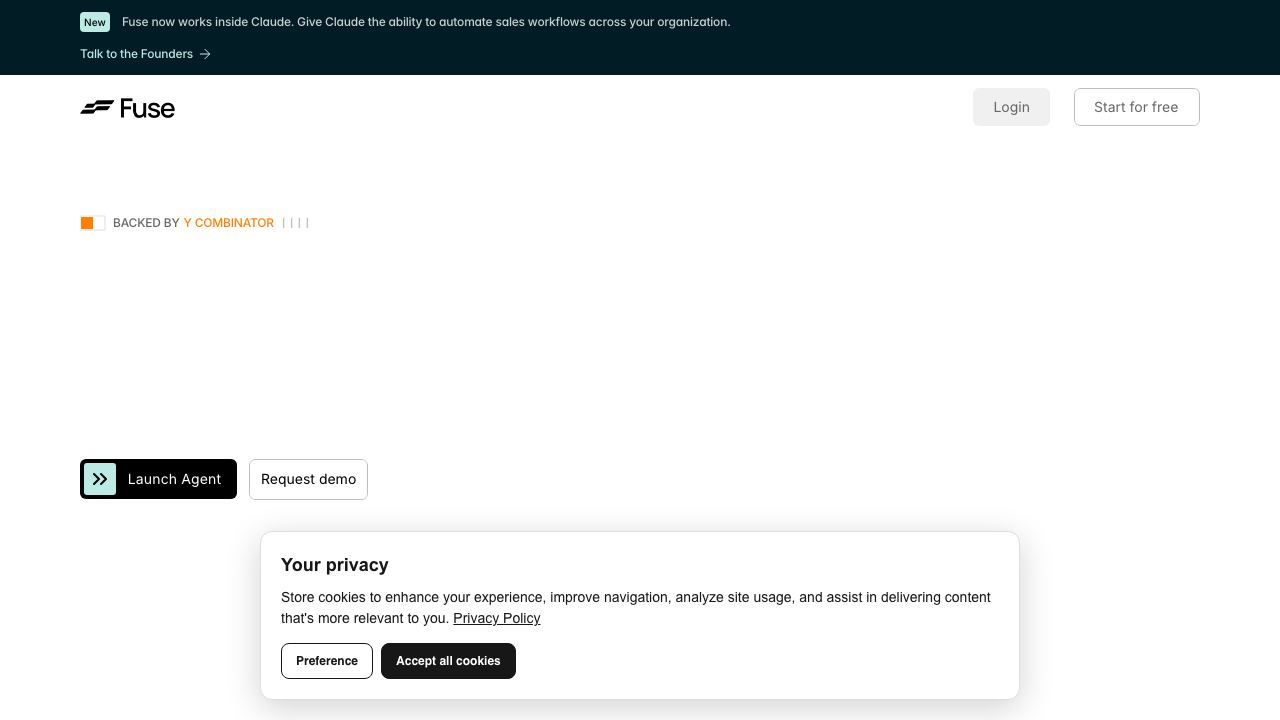 FuseAI website screenshot
