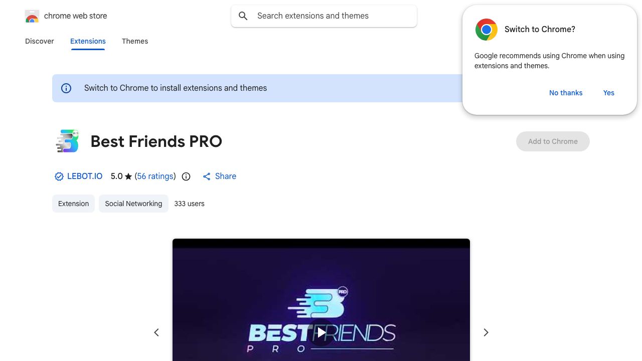 Best Friends PRO website screenshot