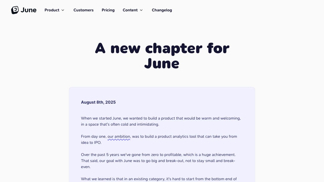 June AI 网站截图