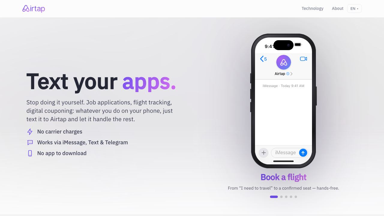 Airtap 网站截图