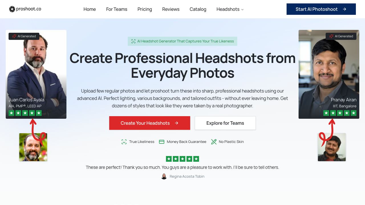 Proshoot.co 网站截图