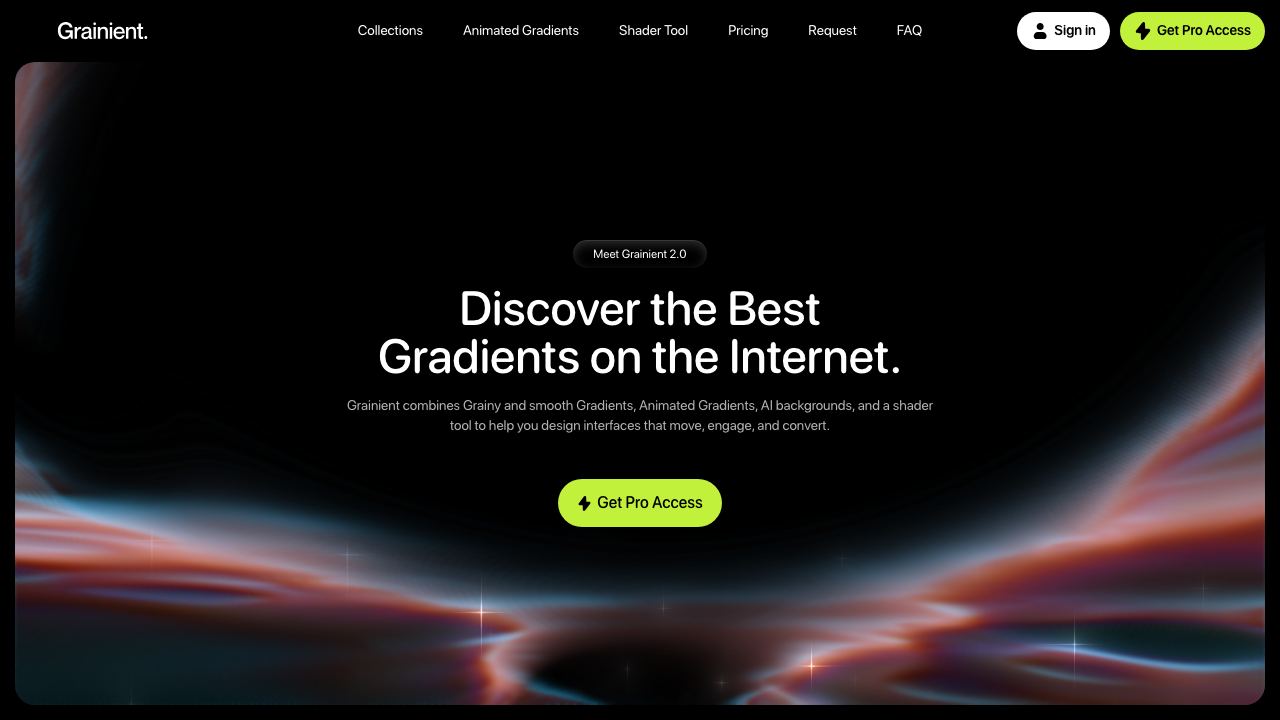 Grainient 网站截图