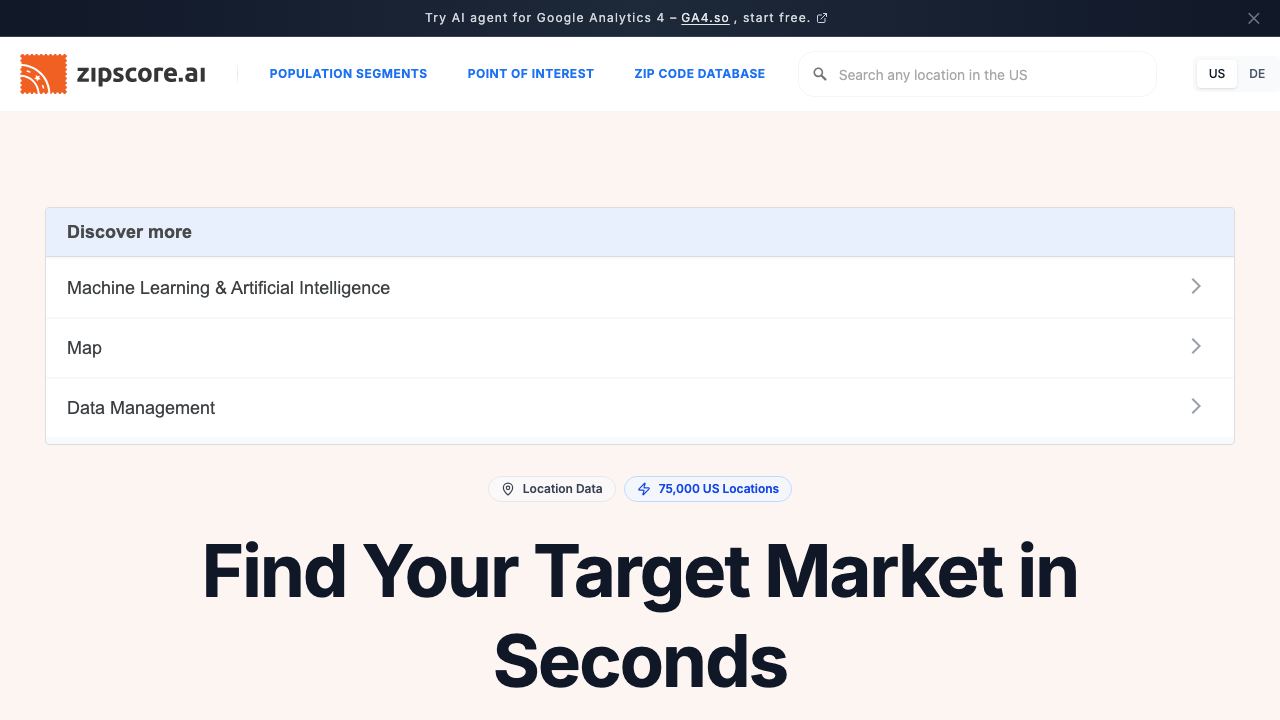 Zipscore AI 网站截图