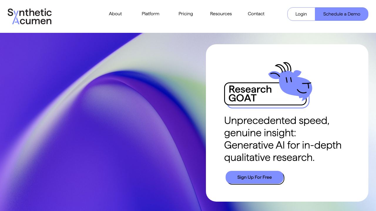 ResearchGOAT website screenshot