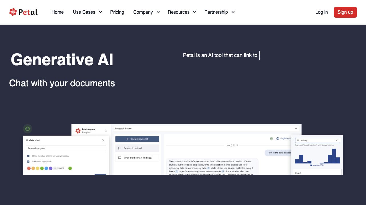 Petal website screenshot