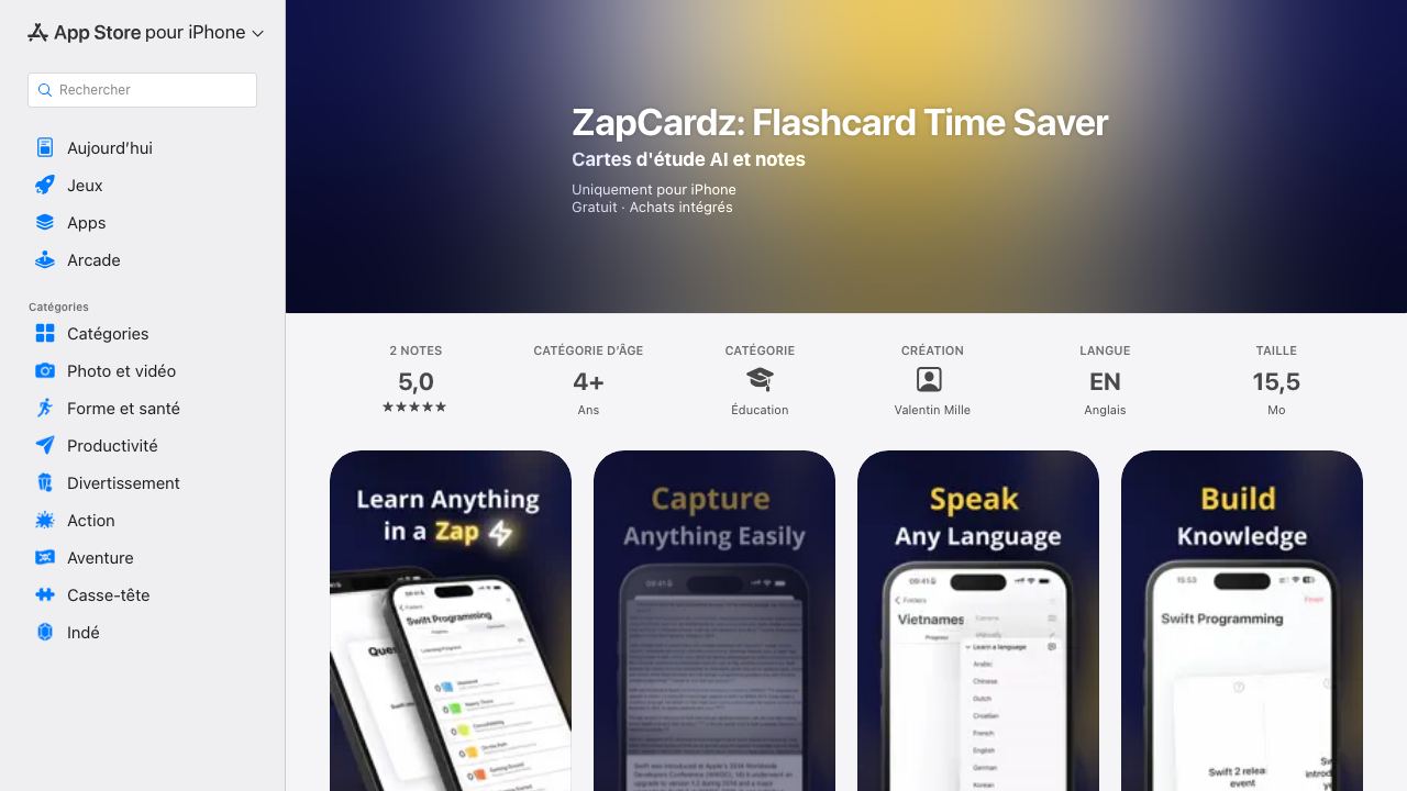 ZapCardz 网站截图