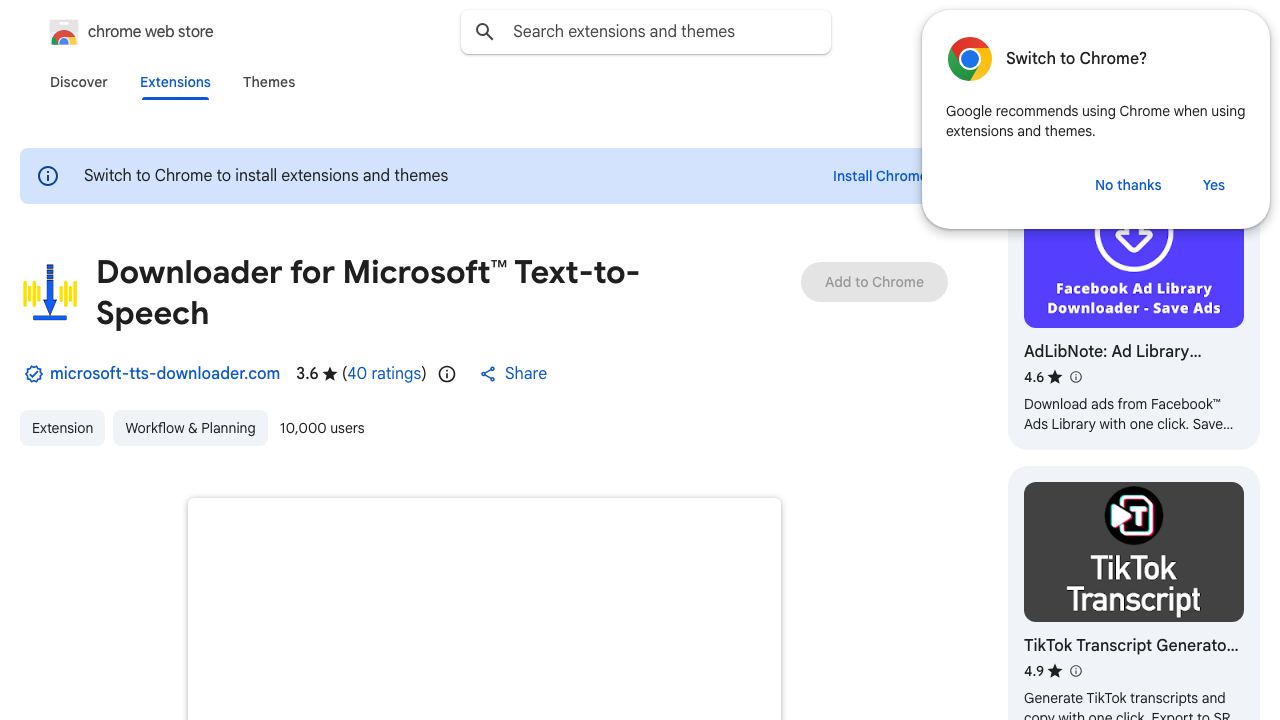 Downloader for Microsoft™ Text-to-Speech 网站截图