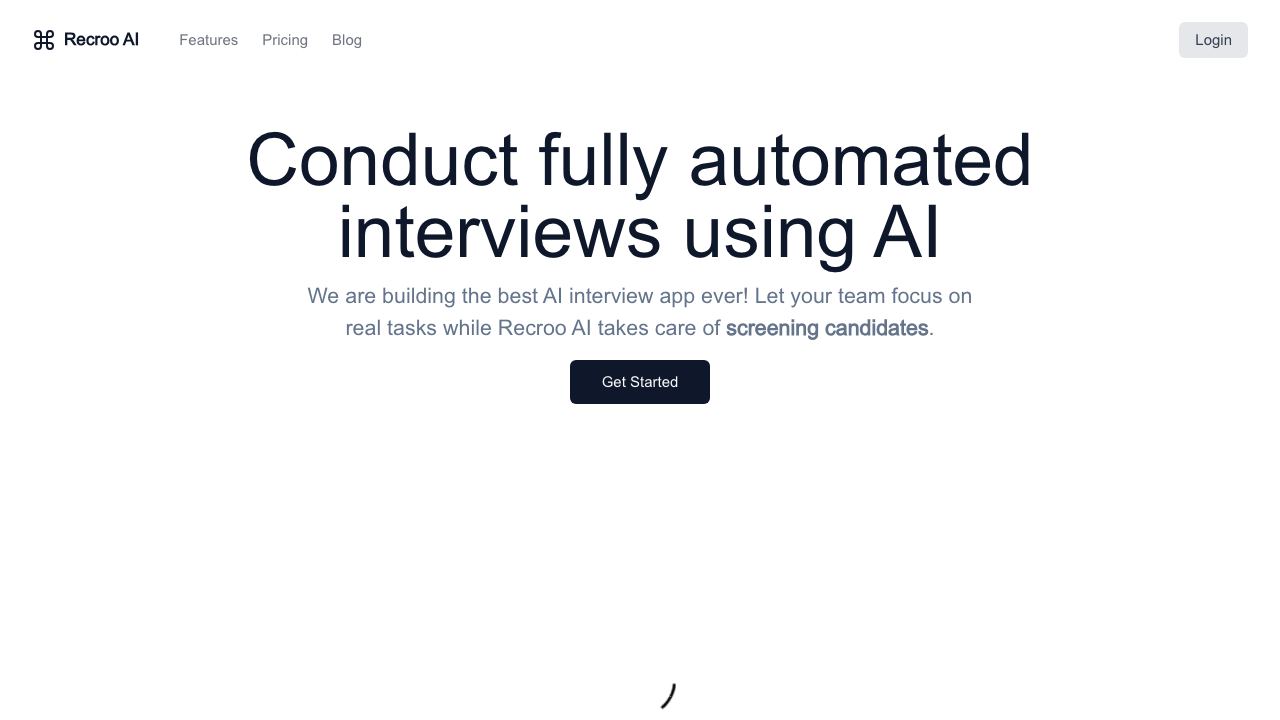 Recroo AI 网站截图