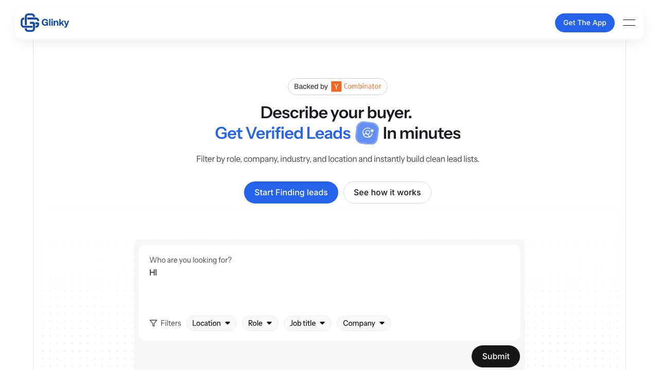 Glinky website screenshot