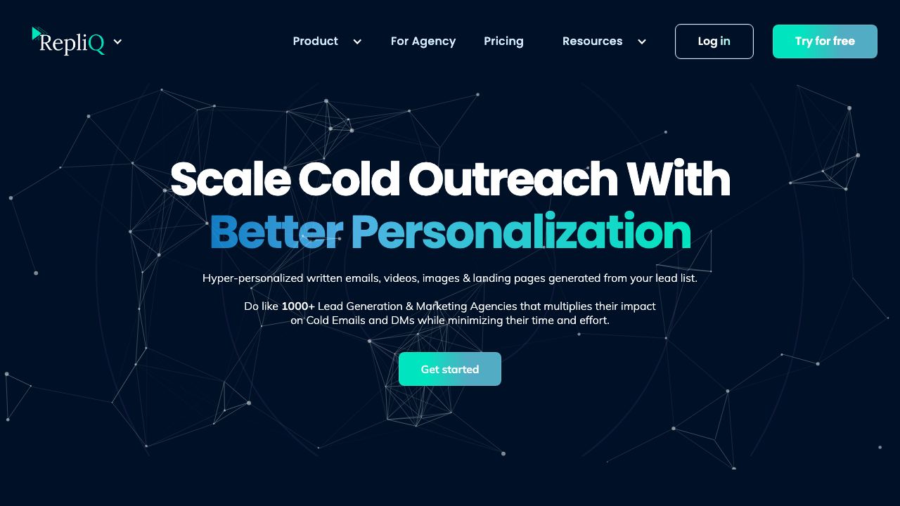 RepliQ website screenshot