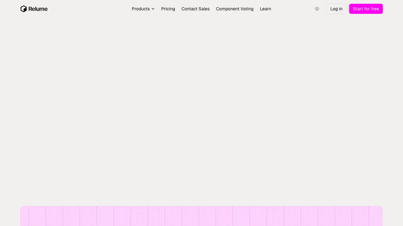 Relume website screenshot