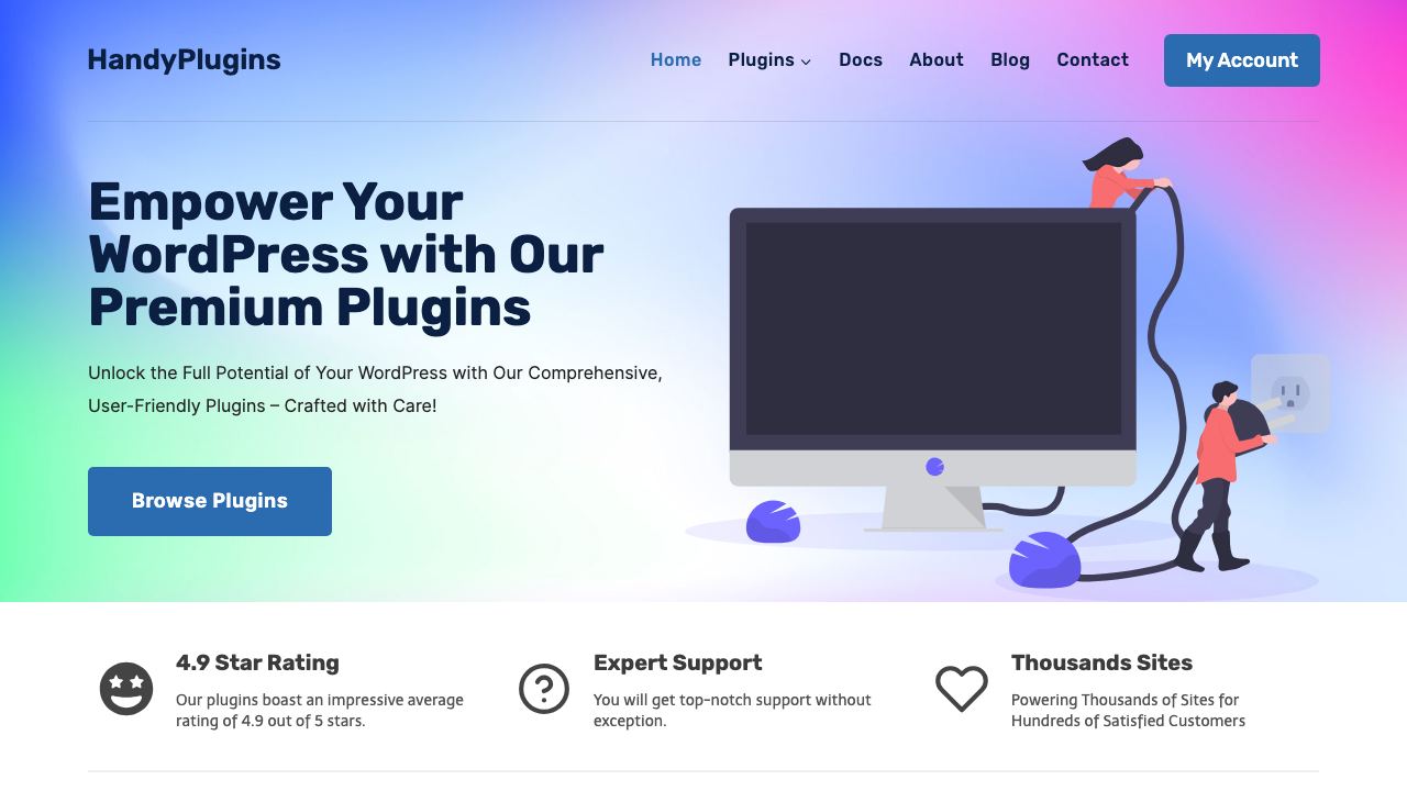 HandyPlugins 网站截图