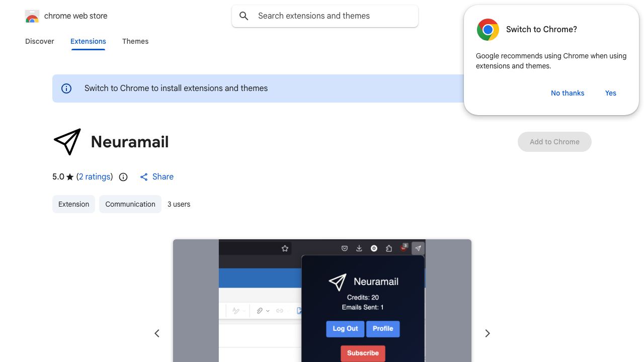 Neuramail 网站截图