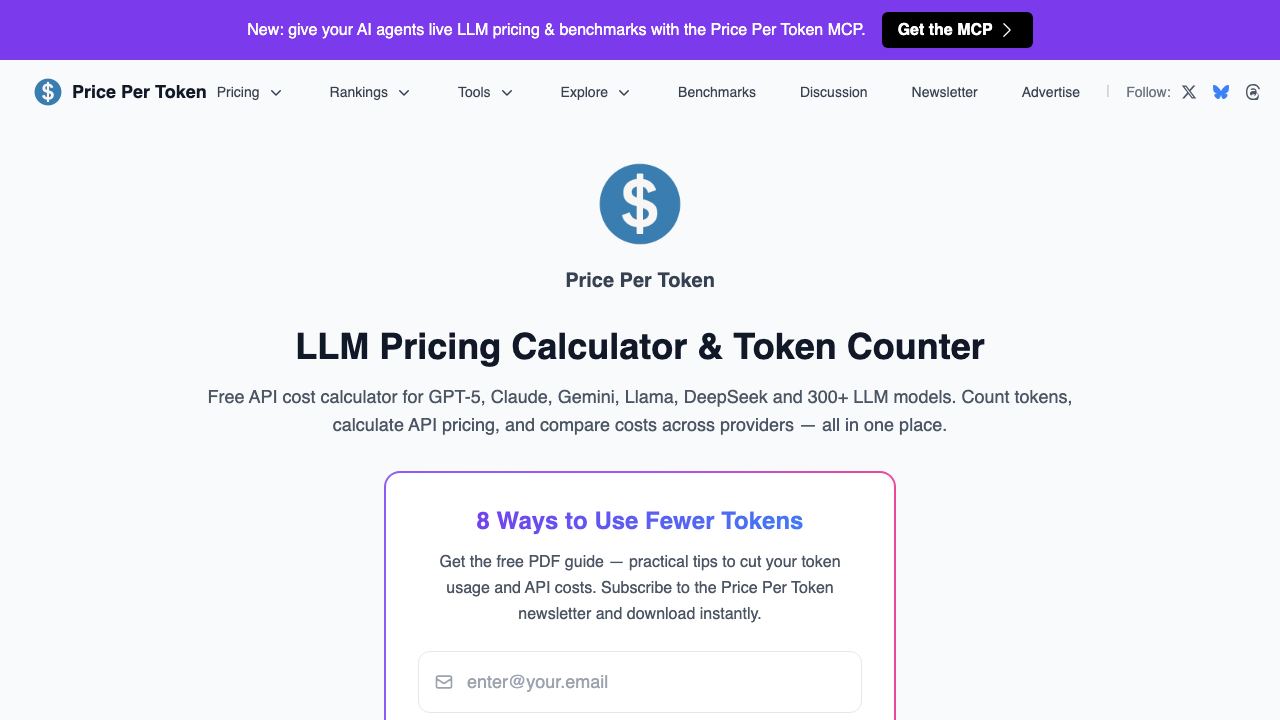 LLM Token Counter 网站截图