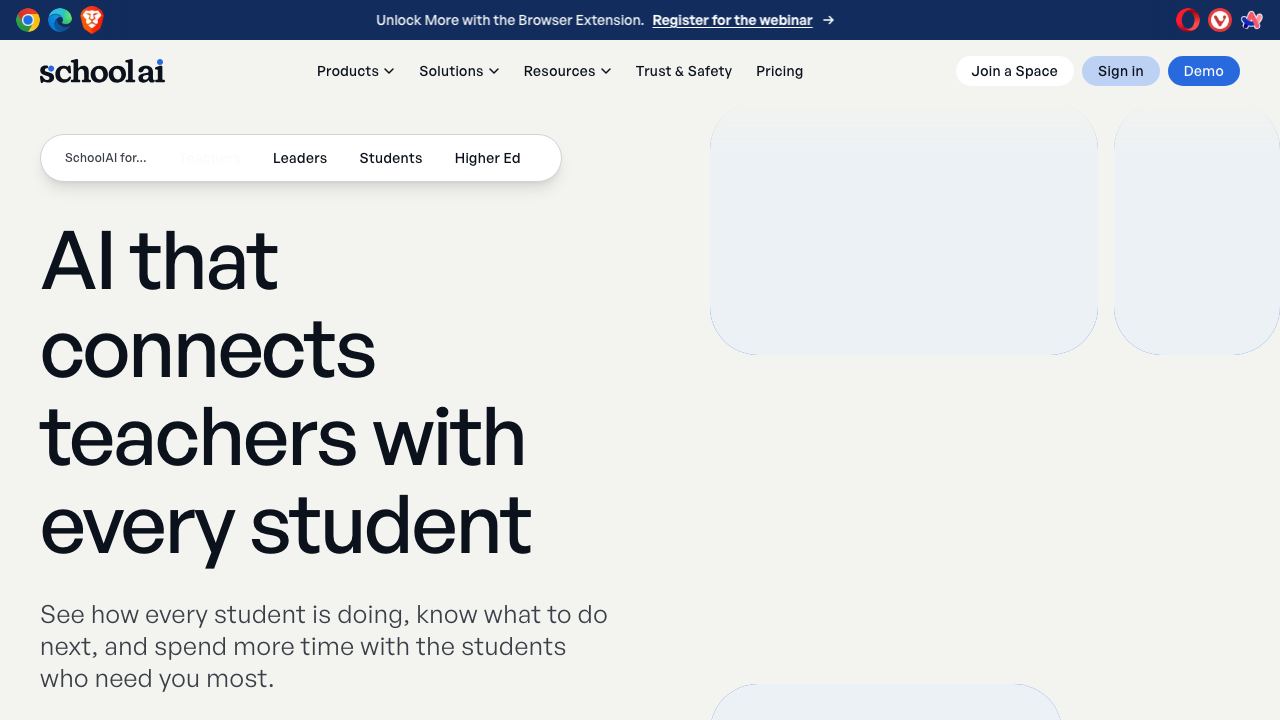 School AI 网站截图