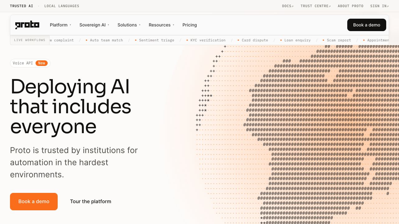 proto.cx website screenshot