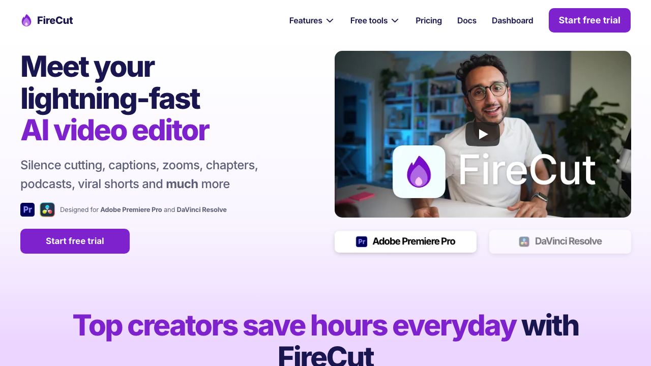 FireCut website screenshot