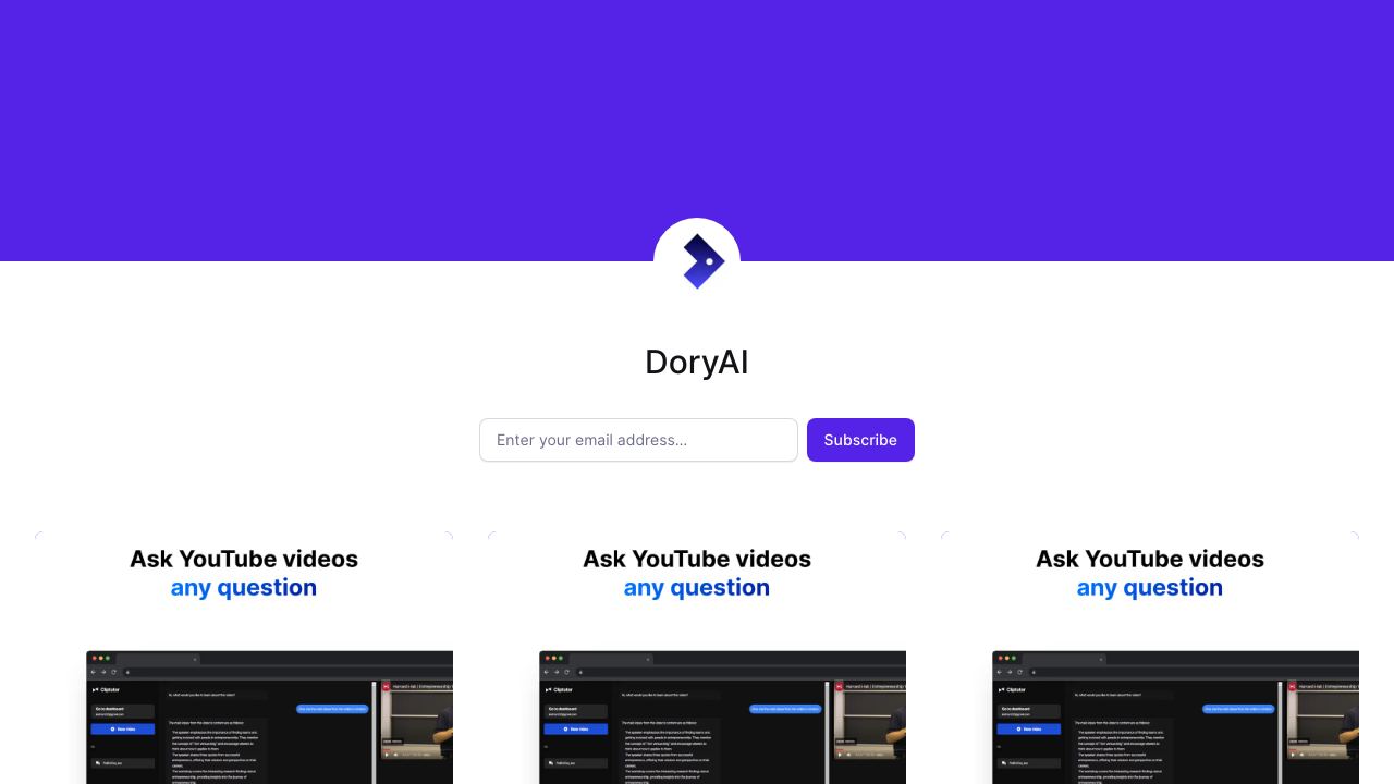 DoryAI 网站截图