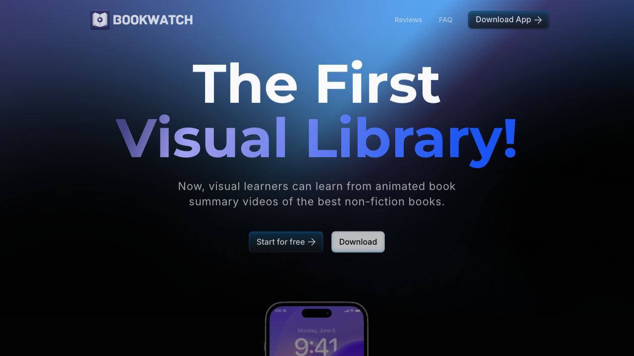 BookWatch - The 1st Visual Library 网站截图