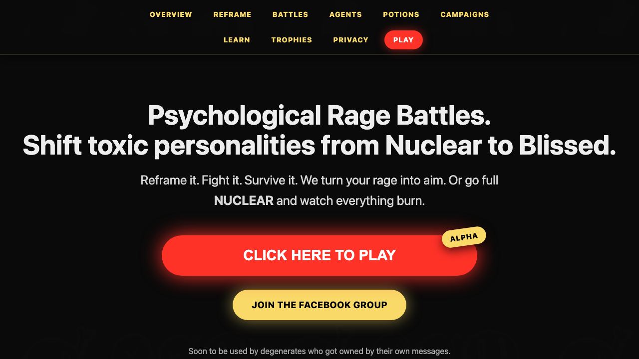 Rage Filter 网站截图