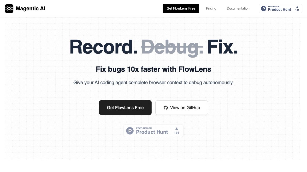 FlowLens 网站截图
