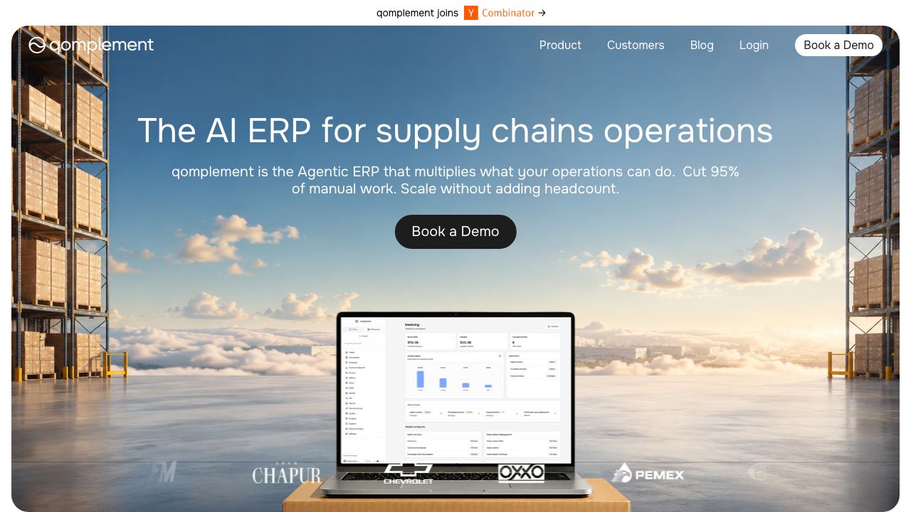 qomplement website screenshot