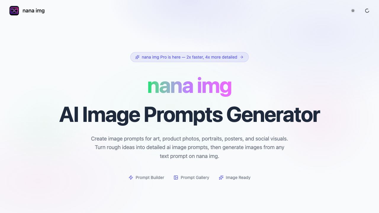 Nano Banana 2 AI Image Generator 网站截图