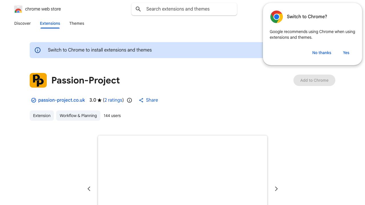 Passion-Project 网站截图