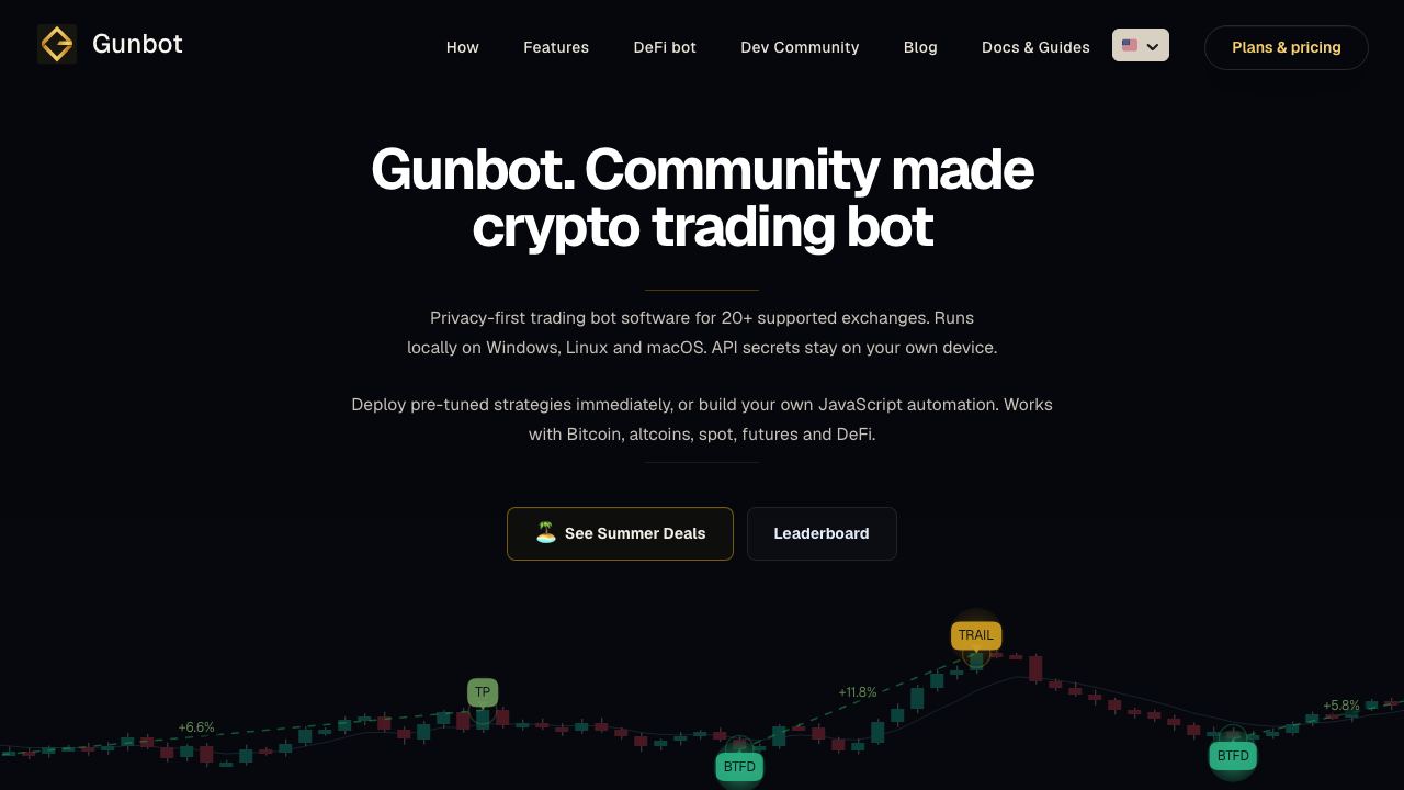 Gunbot.com 网站截图