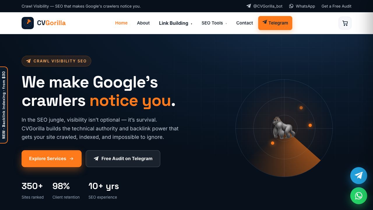 Free Network Monitor website screenshot