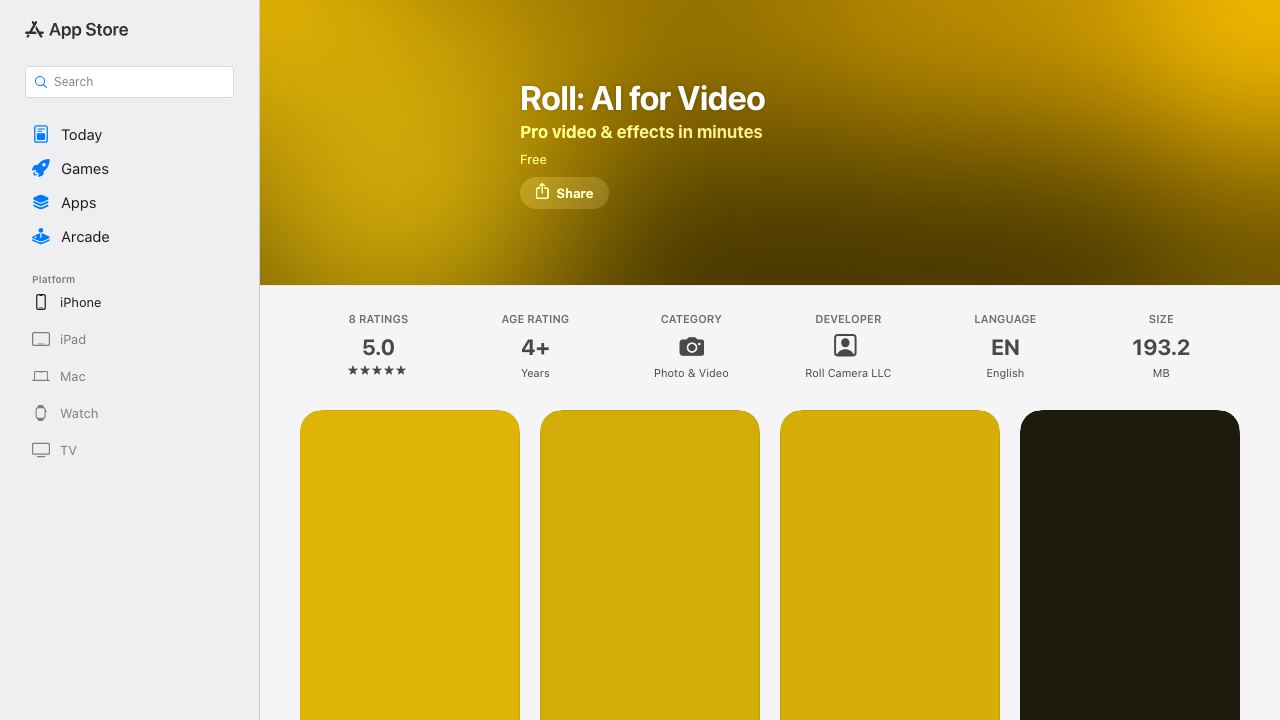 Roll 网站截图