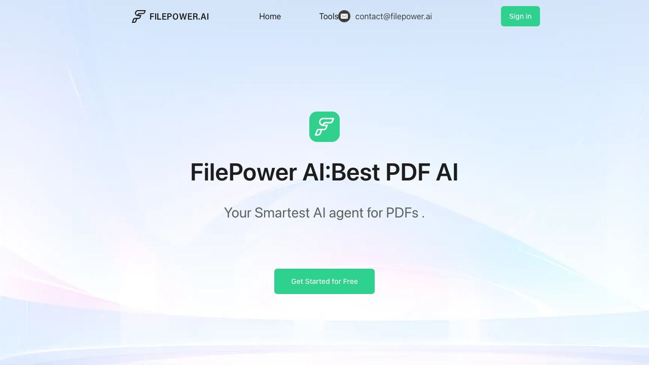 Filepower AI 网站截图
