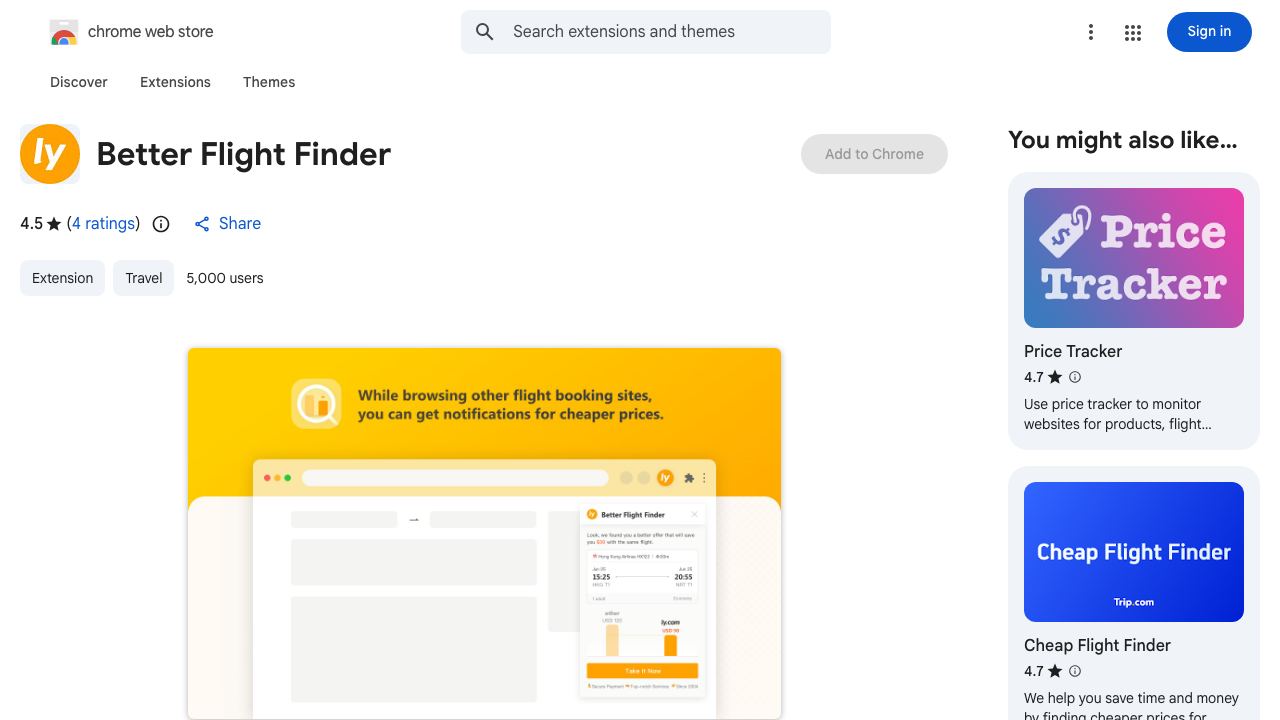 Better Flight Finder website screenshot