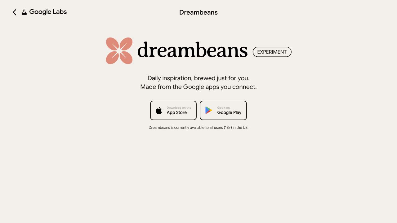 Dreambeans website screenshot