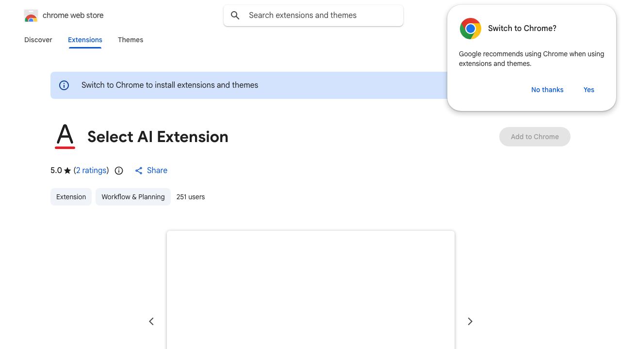 Select AI Extension 网站截图