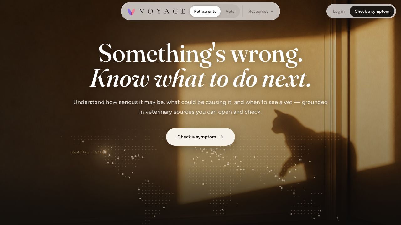Voyage Pet AI 网站截图