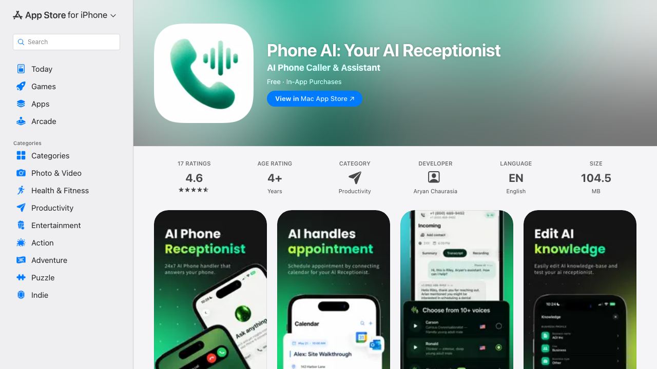 AI Agent: That handles and makes Calls 网站截图