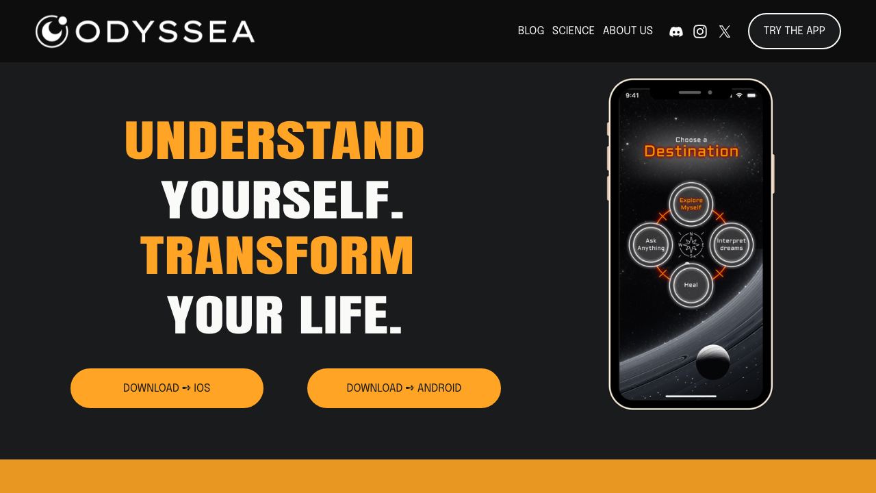 ODYSSEA 网站截图